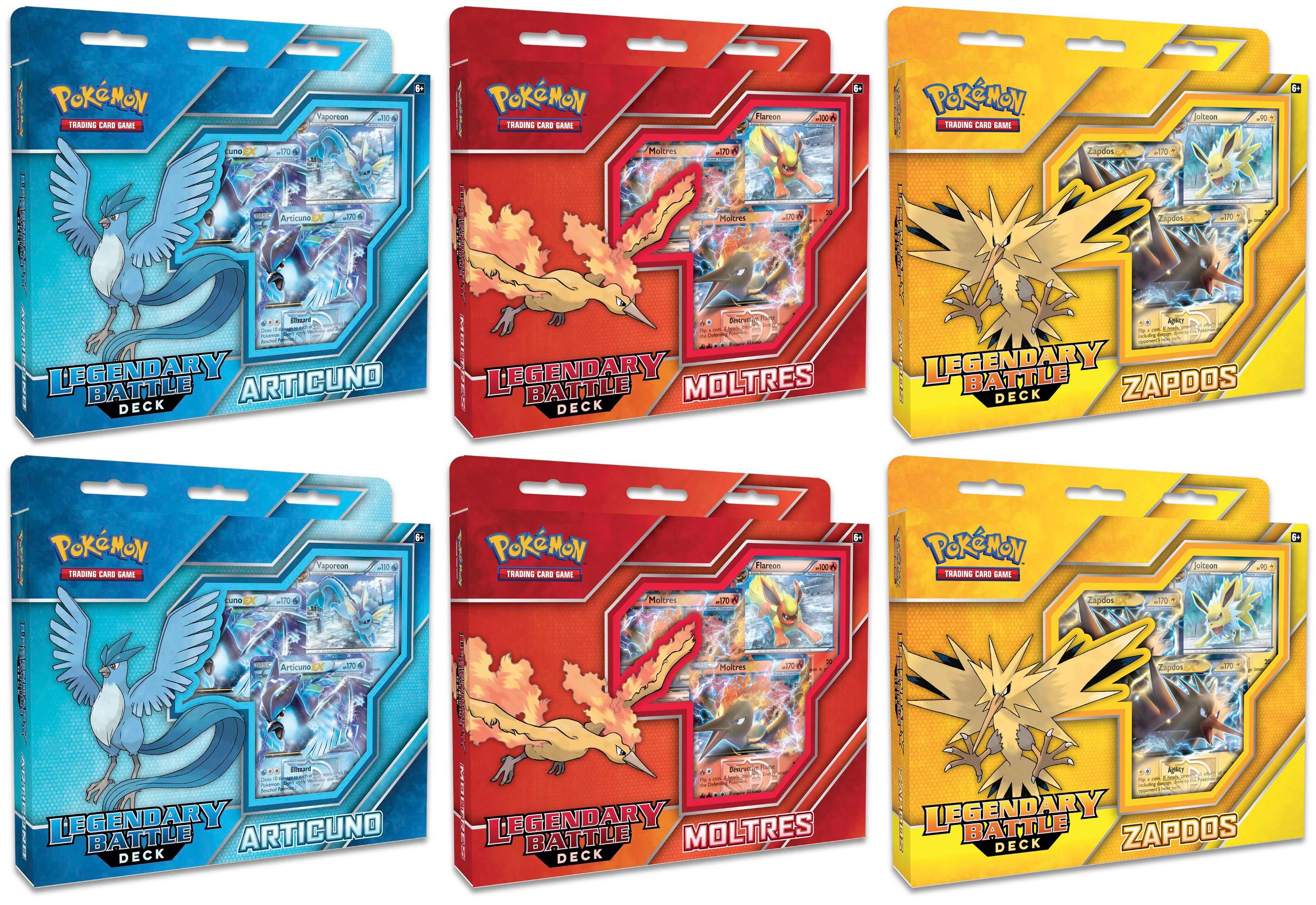 Legendary Battle Deck Display (Articuno, Zapdos & Moltres) | Galaxy Games LLC