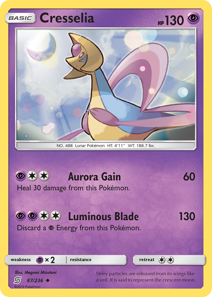 Cresselia (87/236) [Sun & Moon: Unified Minds] | Galaxy Games LLC