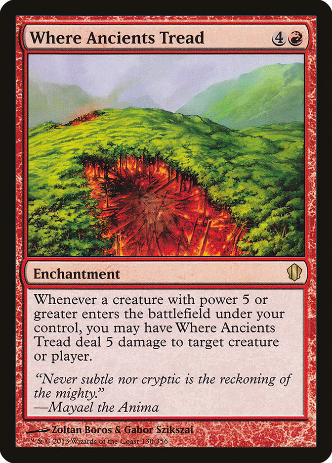 Where Ancients Tread [Commander 2013] | Galaxy Games LLC