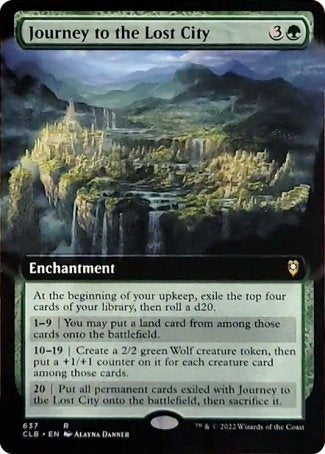 Journey to the Lost City (Extended Art) [Commander Legends: Battle for Baldur's Gate] | Galaxy Games LLC