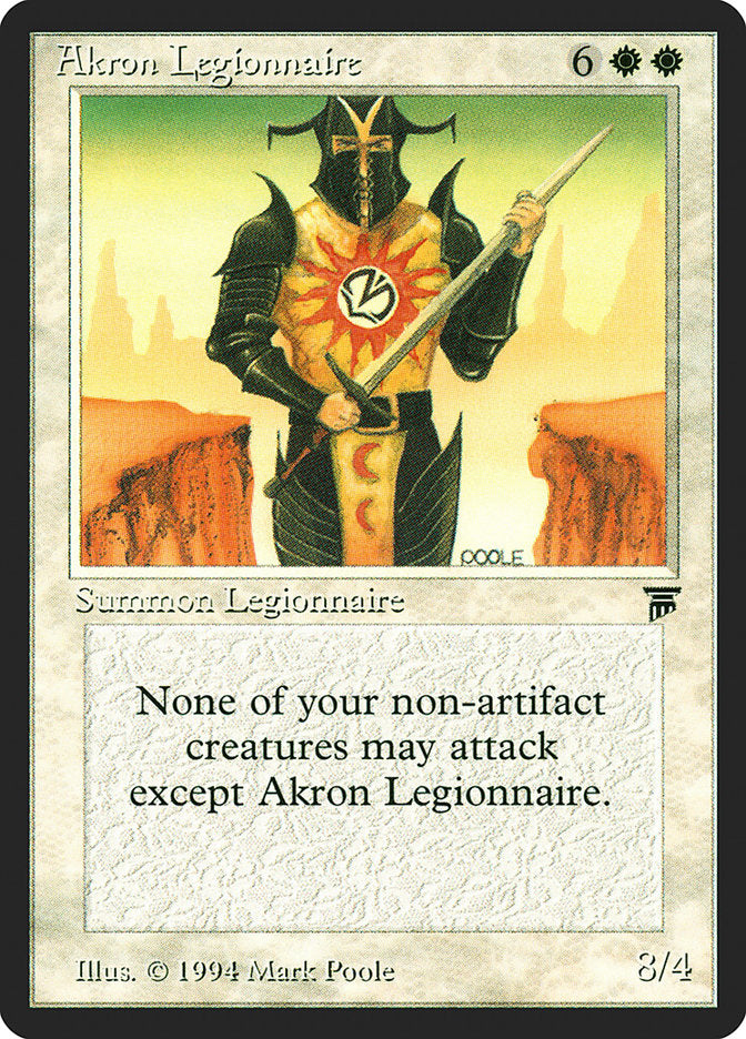 Akron Legionnaire [Legends] | Galaxy Games LLC