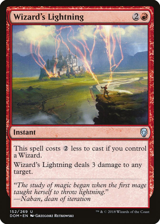 Wizard's Lightning [Dominaria] | Galaxy Games LLC