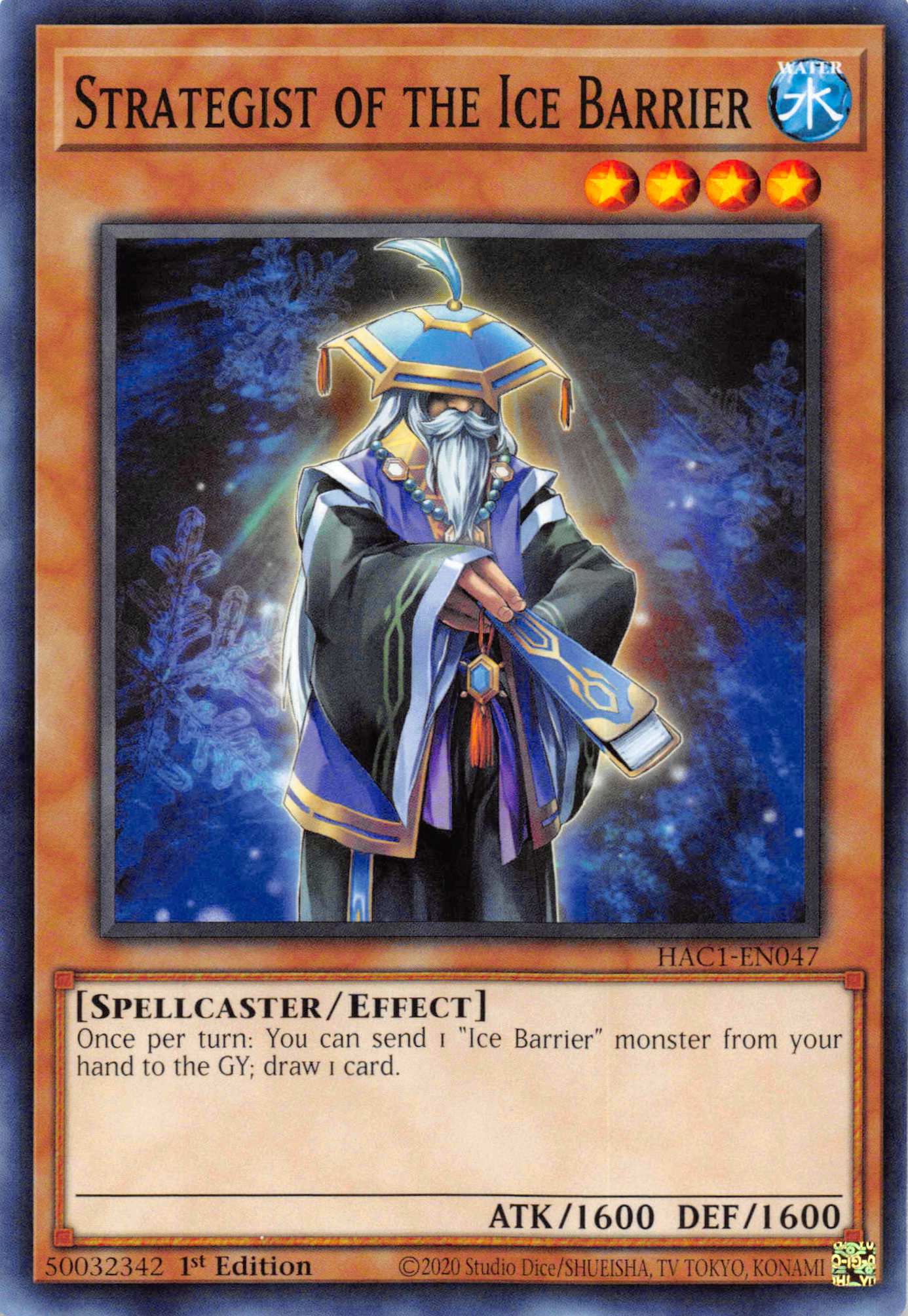 Strategist of the Ice Barrier (Duel Terminal) [HAC1-EN047] Parallel Rare | Galaxy Games LLC