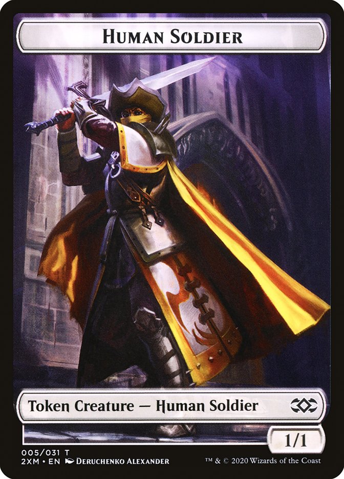 Human Soldier Token [Double Masters Tokens] | Galaxy Games LLC