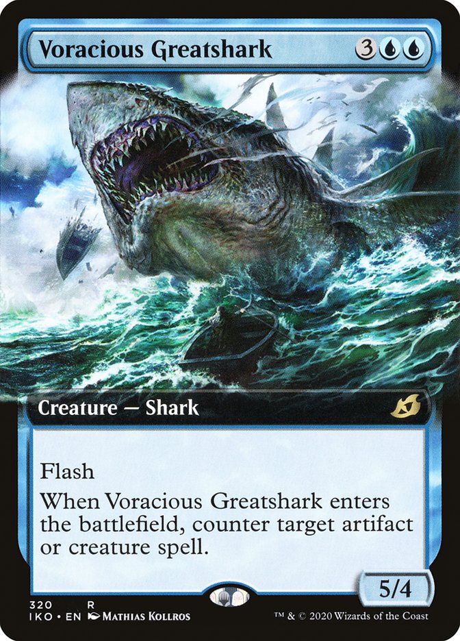 Voracious Greatshark (Extended Art) [Ikoria: Lair of Behemoths] | Galaxy Games LLC