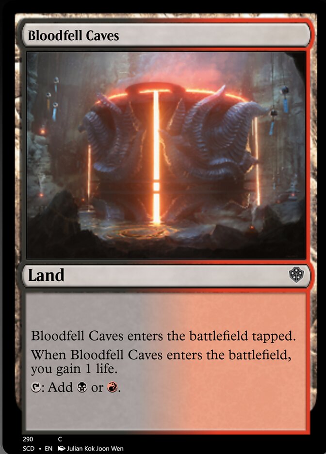 Bloodfell Caves [Starter Commander Decks] | Galaxy Games LLC