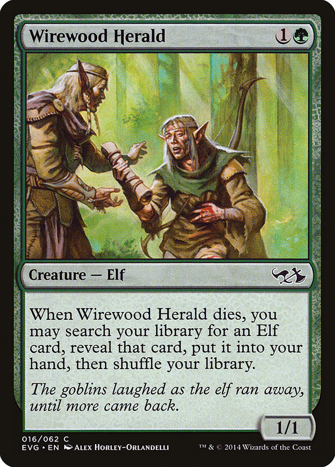 Wirewood Herald (Elves vs. Goblins) [Duel Decks Anthology] | Galaxy Games LLC