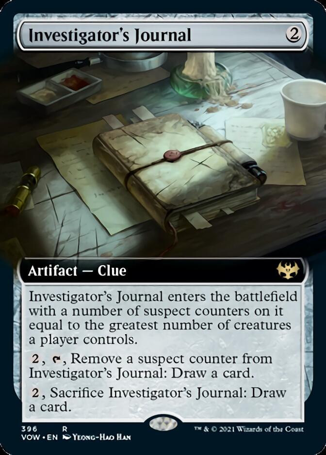 Investigator's Journal (Extended Art) [Innistrad: Crimson Vow] | Galaxy Games LLC