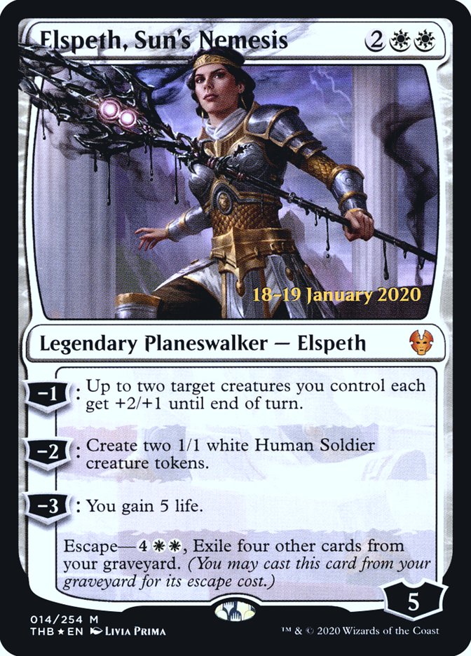 Elspeth, Sun's Nemesis [Theros Beyond Death Prerelease Promos] | Galaxy Games LLC