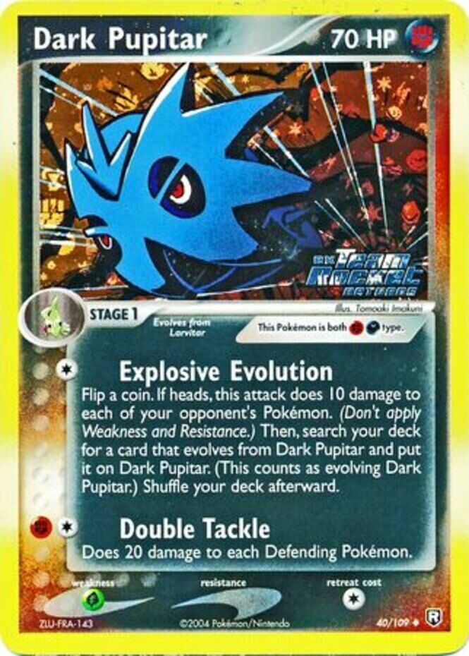 Dark Pupitar (40/109) (Stamped) [EX: Team Rocket Returns] | Galaxy Games LLC