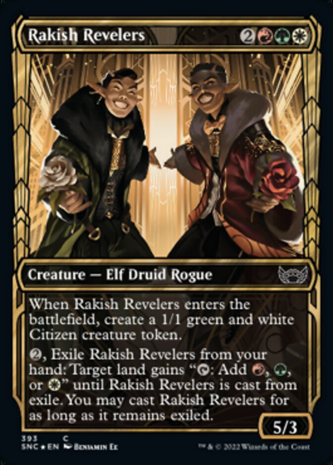 Rakish Revelers (Showcase Golden Age Gilded Foil) [Streets of New Capenna] | Galaxy Games LLC