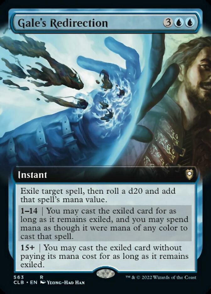 Gale's Redirection (Extended Art) [Commander Legends: Battle for Baldur's Gate] | Galaxy Games LLC