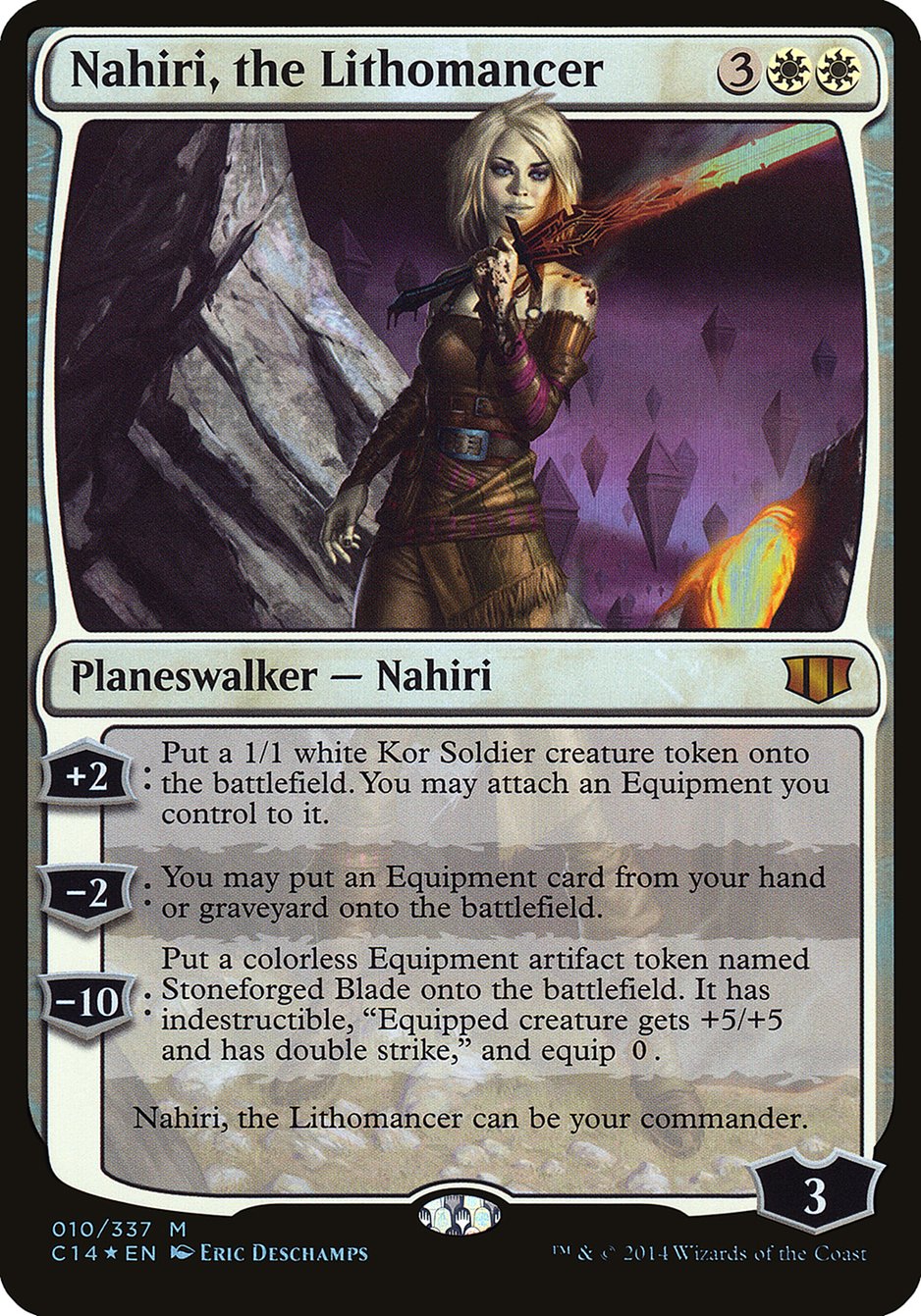 Nahiri, the Lithomancer (Oversized) [Commander 2014 Oversized] | Galaxy Games LLC