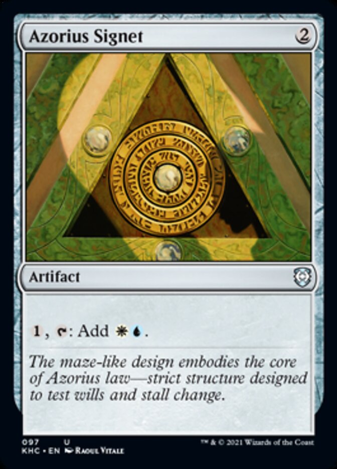 Azorius Signet [Kaldheim Commander] | Galaxy Games LLC