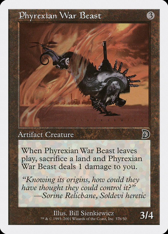 Phyrexian War Beast (Signature on Right) [Deckmasters] | Galaxy Games LLC