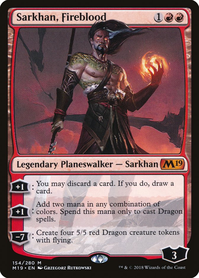 Sarkhan, Fireblood [Core Set 2019] | Galaxy Games LLC