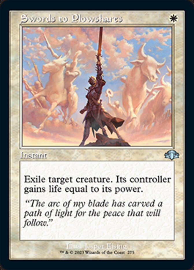 Swords to Plowshares (Retro) [Dominaria Remastered] | Galaxy Games LLC