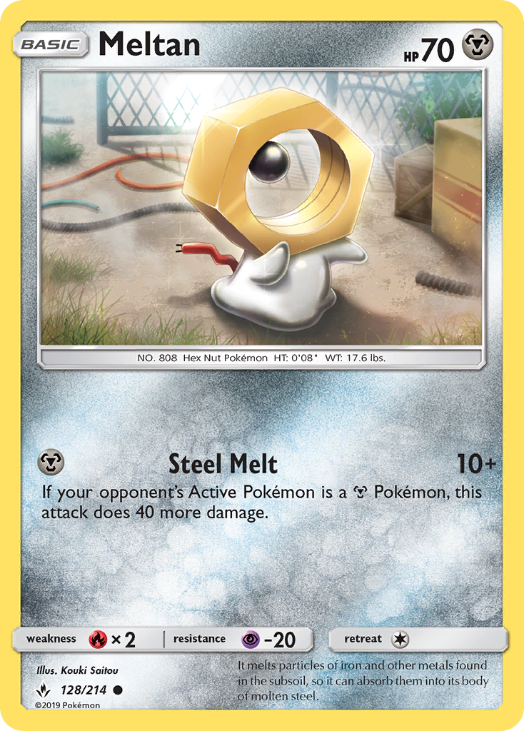 Meltan (128/214) [Sun & Moon: Unbroken Bonds] | Galaxy Games LLC