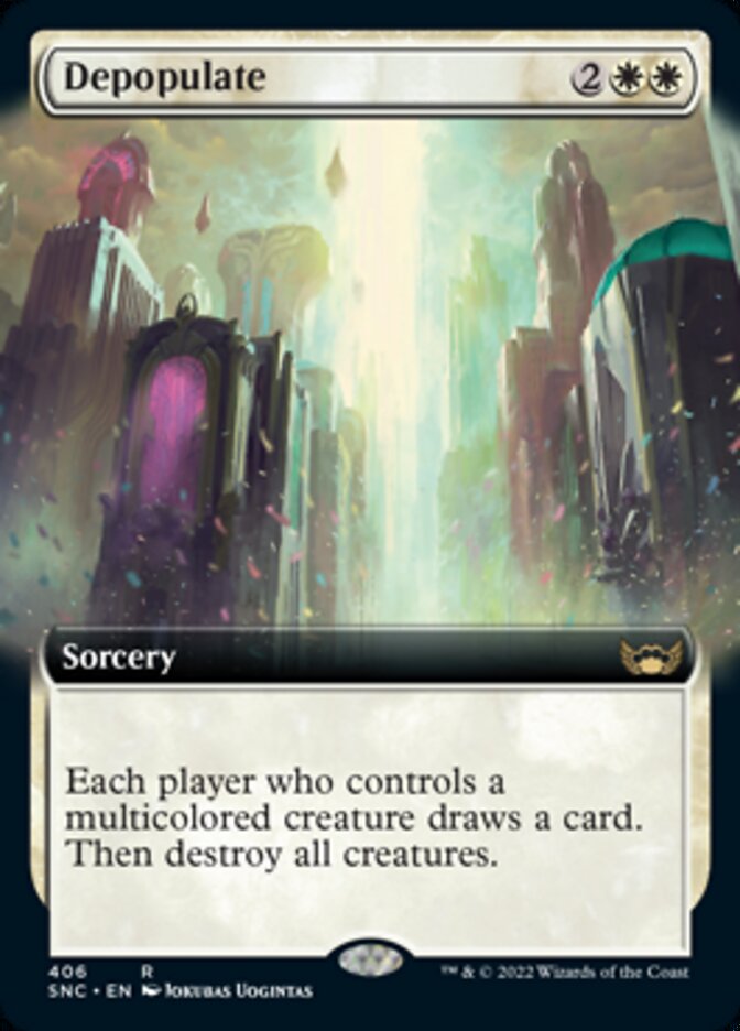 Depopulate (Extended Art) [Streets of New Capenna] | Galaxy Games LLC