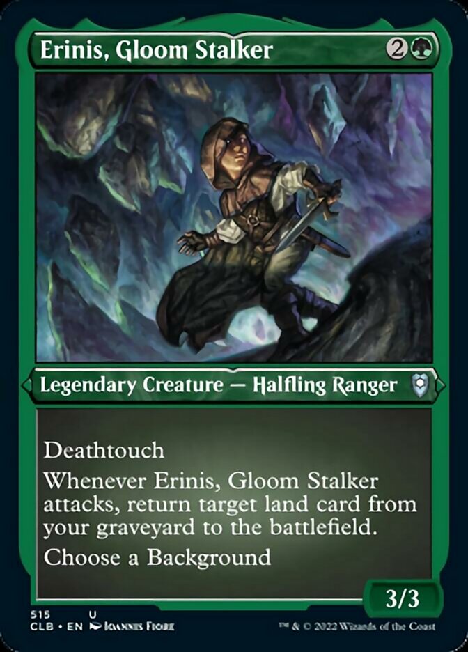 Erinis, Gloom Stalker (Foil Etched) [Commander Legends: Battle for Baldur's Gate] | Galaxy Games LLC