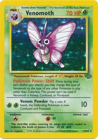 Venomoth (13/64) [Jungle Unlimited] | Galaxy Games LLC