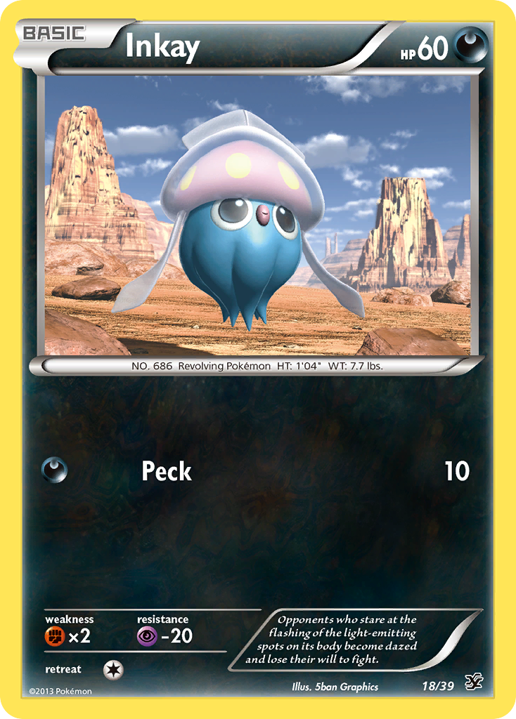 Inkay (18/39) [XY: Kalos Starter Set] | Galaxy Games LLC