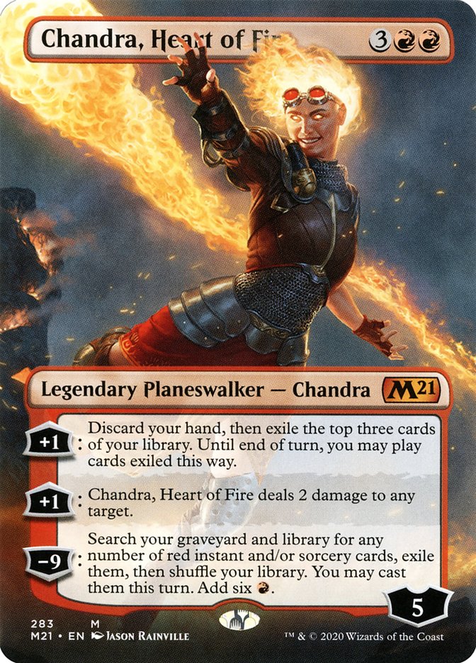 Chandra, Heart of Fire (Borderless) [Core Set 2021] | Galaxy Games LLC