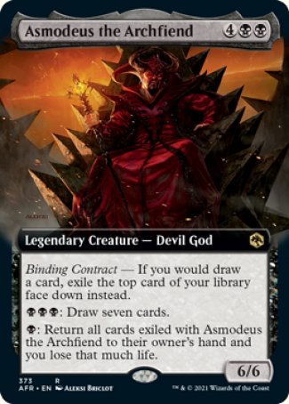 Asmodeus the Archfiend (Extended Art) [Dungeons & Dragons: Adventures in the Forgotten Realms] | Galaxy Games LLC