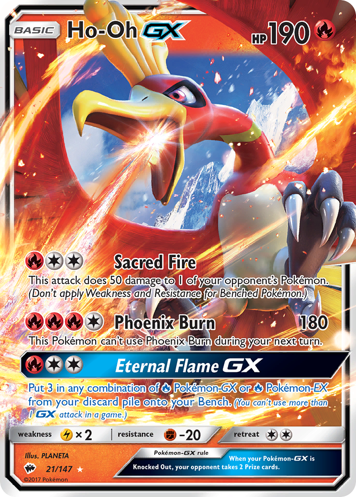 Ho-Oh GX (21/147) [Sun & Moon: Burning Shadows] | Galaxy Games LLC