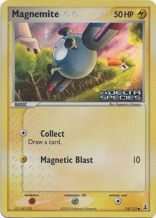 Magnemite (74/113) (Stamped) [EX: Delta Species] | Galaxy Games LLC