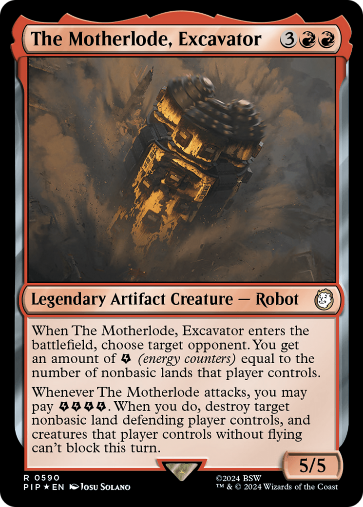 The Motherlode, Excavator (Surge Foil) [Fallout] | Galaxy Games LLC