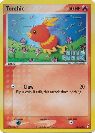 Torchic (65/100) (Stamped) [EX: Crystal Guardians] | Galaxy Games LLC