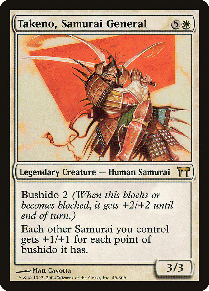 Takeno, Samurai General [Champions of Kamigawa] | Galaxy Games LLC