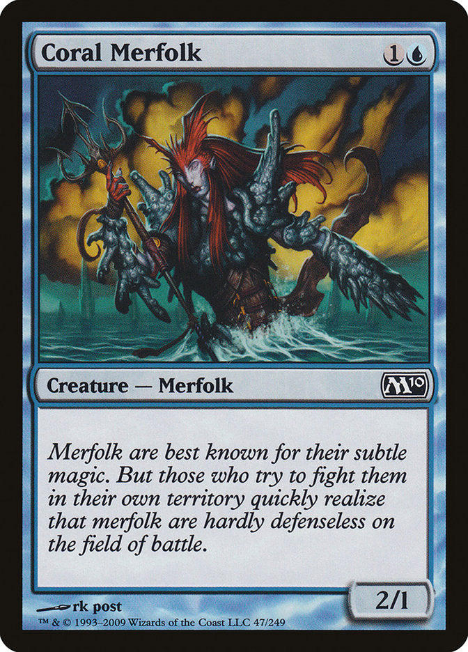 Coral Merfolk [Magic 2010] | Galaxy Games LLC