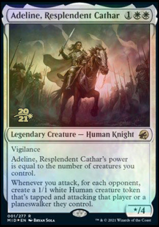 Adeline, Resplendent Cathar [Innistrad: Midnight Hunt Prerelease Promos] | Galaxy Games LLC