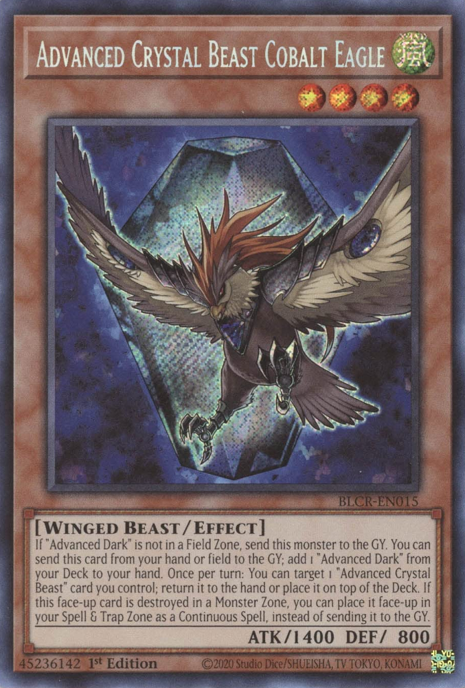 Advanced Crystal Beast Cobalt Eagle [BLCR-EN015] Secret Rare | Galaxy Games LLC