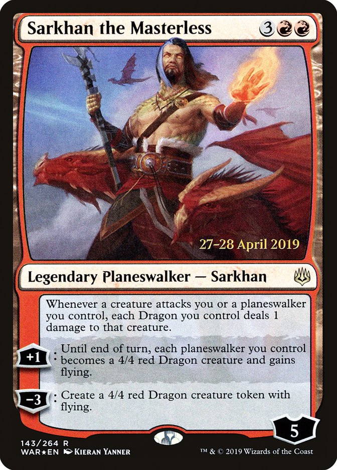 Sarkhan the Masterless [War of the Spark Prerelease Promos] | Galaxy Games LLC