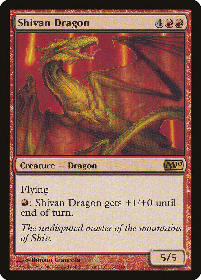 Shivan Dragon [Magic 2010] | Galaxy Games LLC