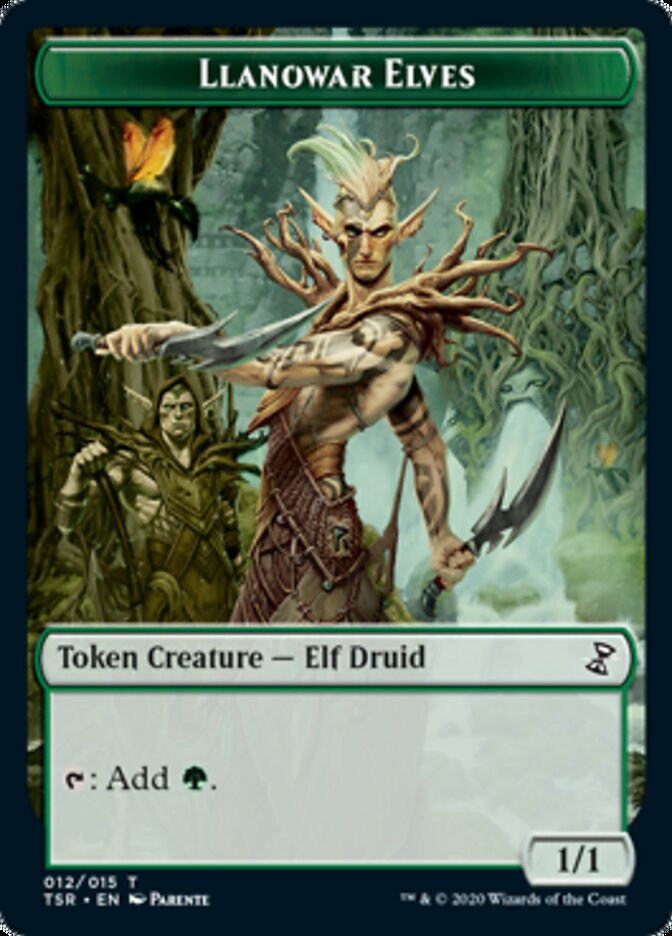 Llanowar Elves Token [Time Spiral Remastered Tokens] | Galaxy Games LLC