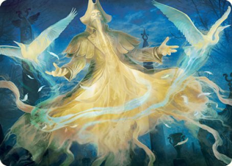 Heron-Blessed Geist Art Card [Innistrad: Crimson Vow Art Series] | Galaxy Games LLC