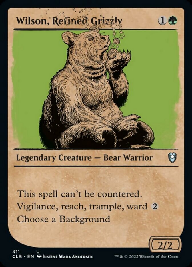 Wilson, Refined Grizzly (Showcase) [Commander Legends: Battle for Baldur's Gate] | Galaxy Games LLC