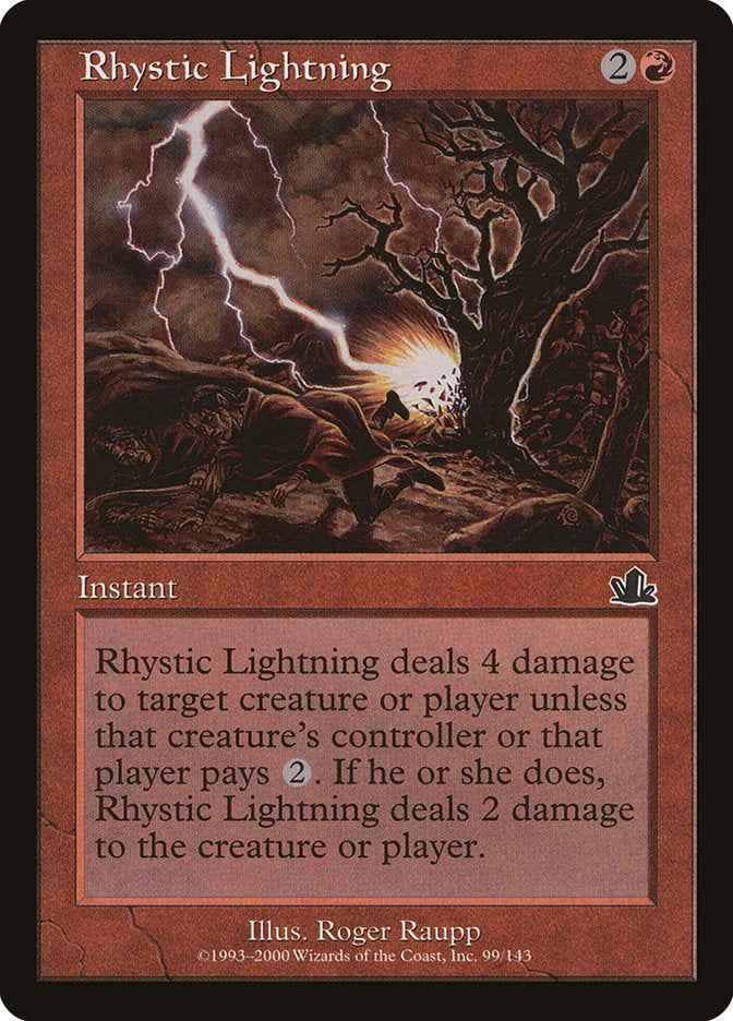 Rhystic Lightning [Prophecy] | Galaxy Games LLC