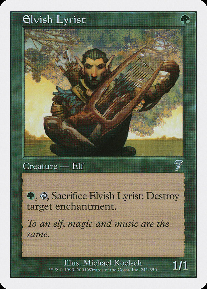 Elvish Lyrist [Seventh Edition] | Galaxy Games LLC