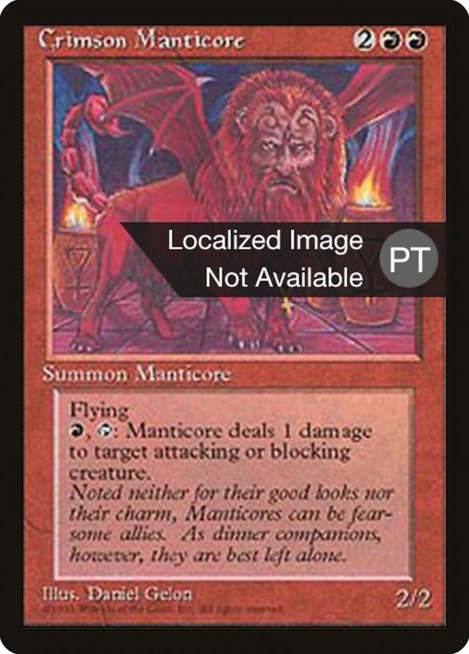 Crimson Manticore [Fourth Edition (Foreign Black Border)] | Galaxy Games LLC