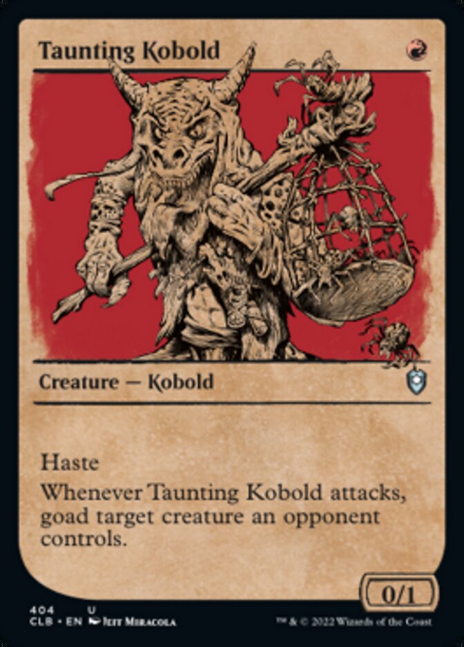 Taunting Kobold (Showcase) [Commander Legends: Battle for Baldur's Gate] | Galaxy Games LLC