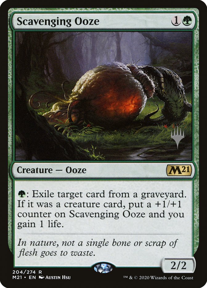 Scavenging Ooze (Promo Pack) [Core Set 2021 Promos] | Galaxy Games LLC