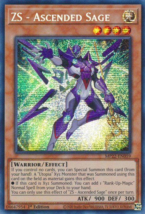 ZS - Ascended Sage [MP22-EN059] Prismatic Secret Rare | Galaxy Games LLC