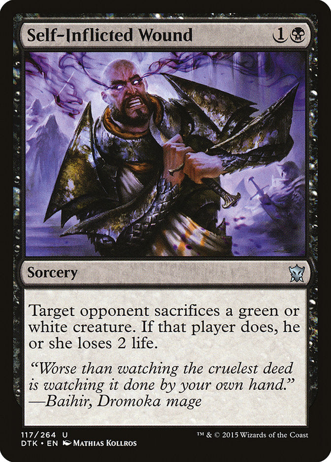 Self-Inflicted Wound [Dragons of Tarkir] | Galaxy Games LLC