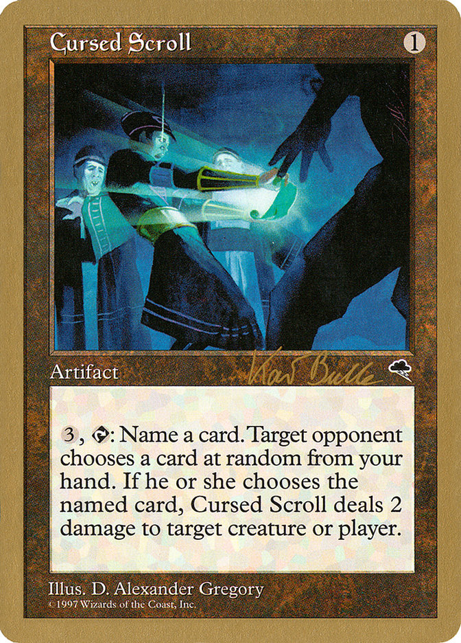 Cursed Scroll (Kai Budde) [World Championship Decks 1999] | Galaxy Games LLC