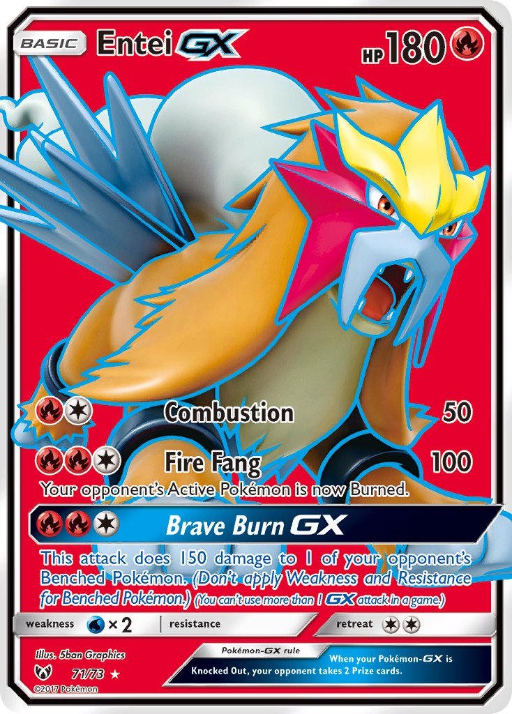 Entei GX (71/73) [Sun & Moon: Shining Legends] | Galaxy Games LLC